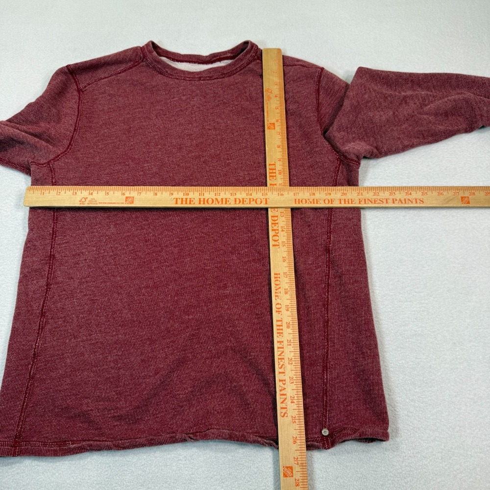 Tommy Bahama Sweater Mens L Large Rich Red Sea Spray Crew Neck Terry Cotton - Picture 4 of 6